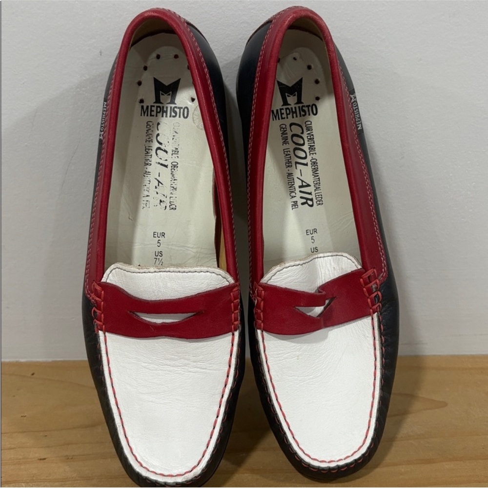 Mephisto Leather Janet Cool Air Loafers, Size 7,5 - Picture 2 of 15